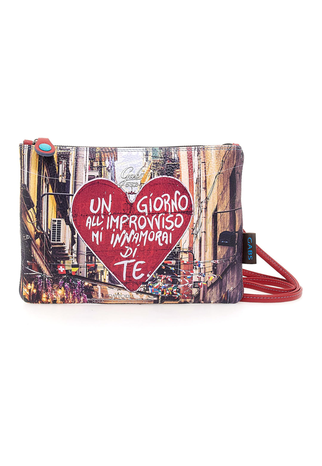 GABS Damen-Tasche BEYONCE HOLIDAY Rot Clutch Logo schwarz Einheitsgrösse, Einheitsgrösse