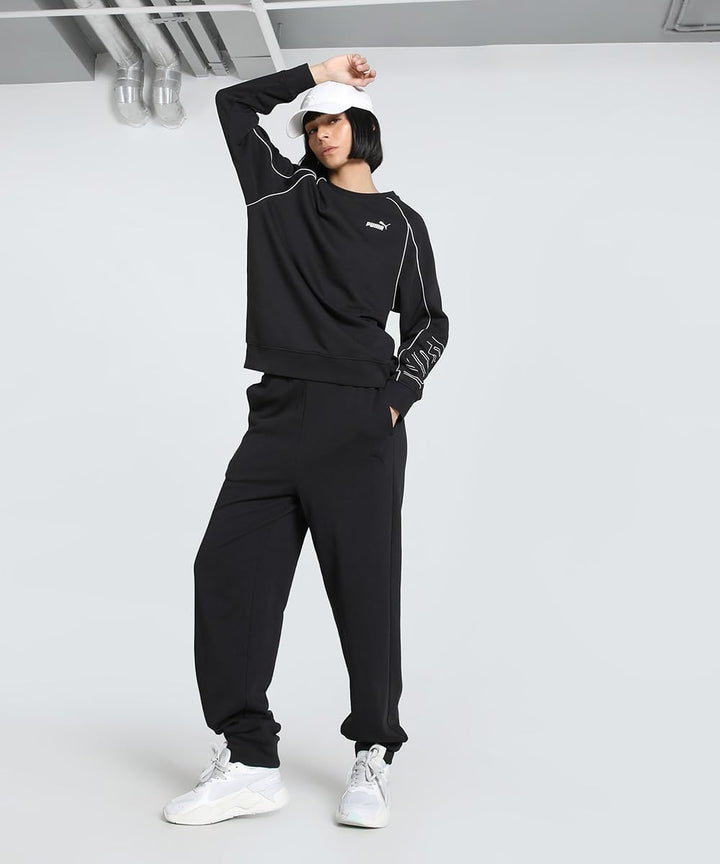 Puma Mädchen Puma Sport Relaxed Crew Tr Hooded Sweatshirt (1er Pack) L Puma Black, L Puma Black