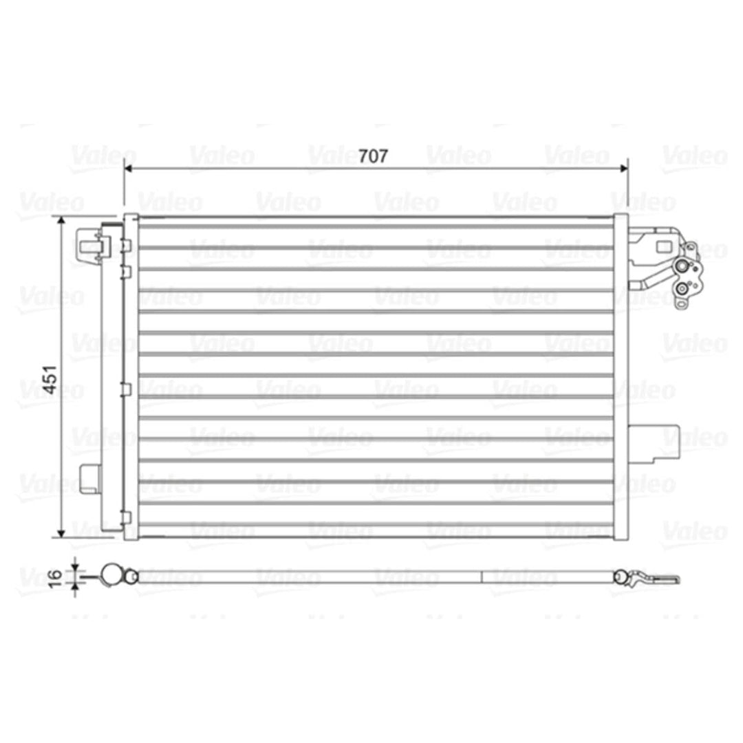 Valeo Kondensator Klimaanlage 814461
