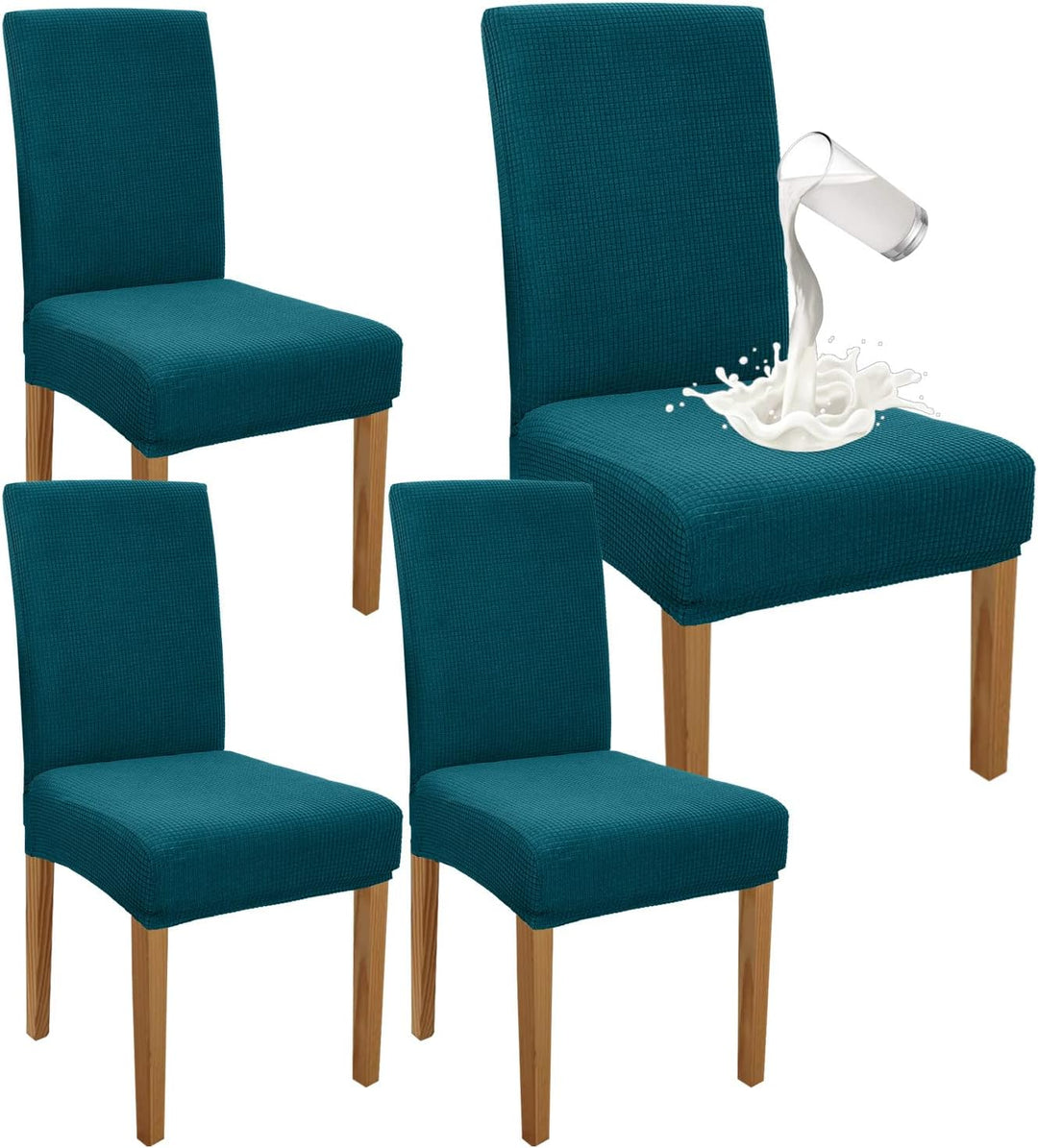 Granbest Premium Wasserdicht Esszimmer Stuhl Abdeckungen Satz Von 4, Stretch Hohen Zurück Stuhlhusse