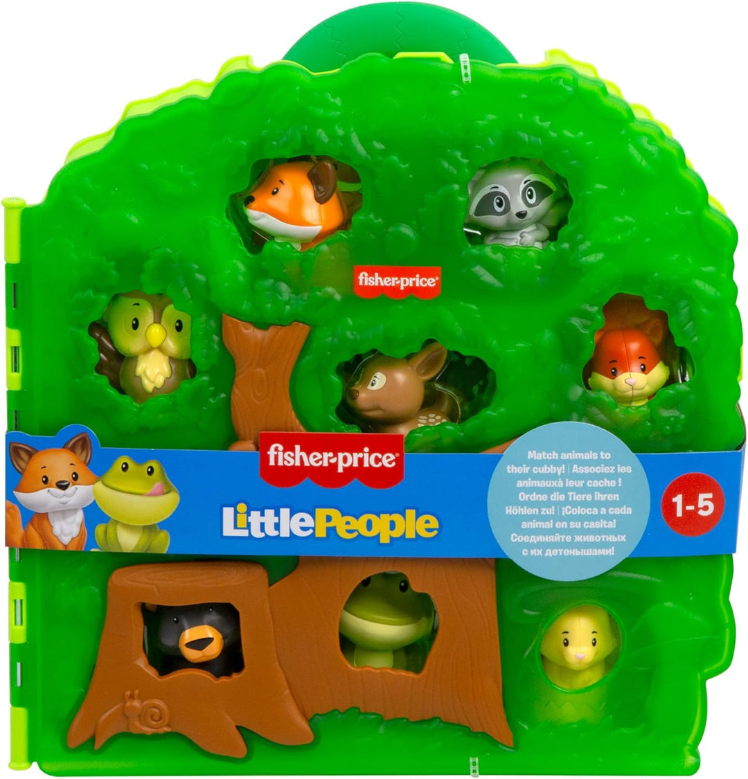 Fisher-Price Little People Waldfreunde Spielzeug für Kleinkinder mit Tragekoffer, Spielset mit Tierf