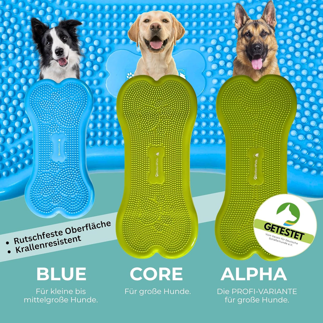 Wolfpack® Fitness Dog Bone – Balance Pad &amp; Physio Wackelkissen für kleine &amp; grosse Hunde – krallenfe