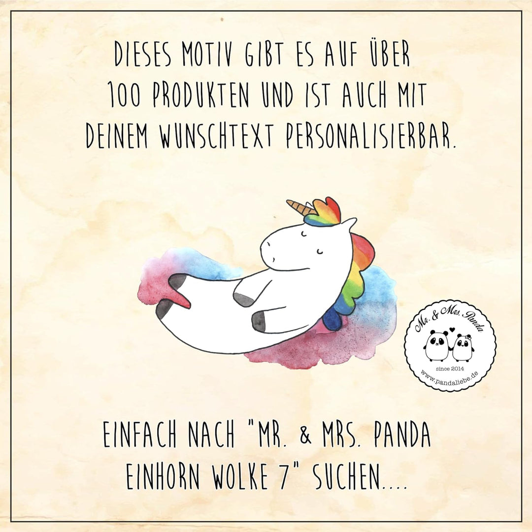 Mr. & Mrs. Panda Motiv WC Sitz Einhorn Wolke 7 - Geschenk, Unicorn, Klodeckel, Klobrille, Toilettend