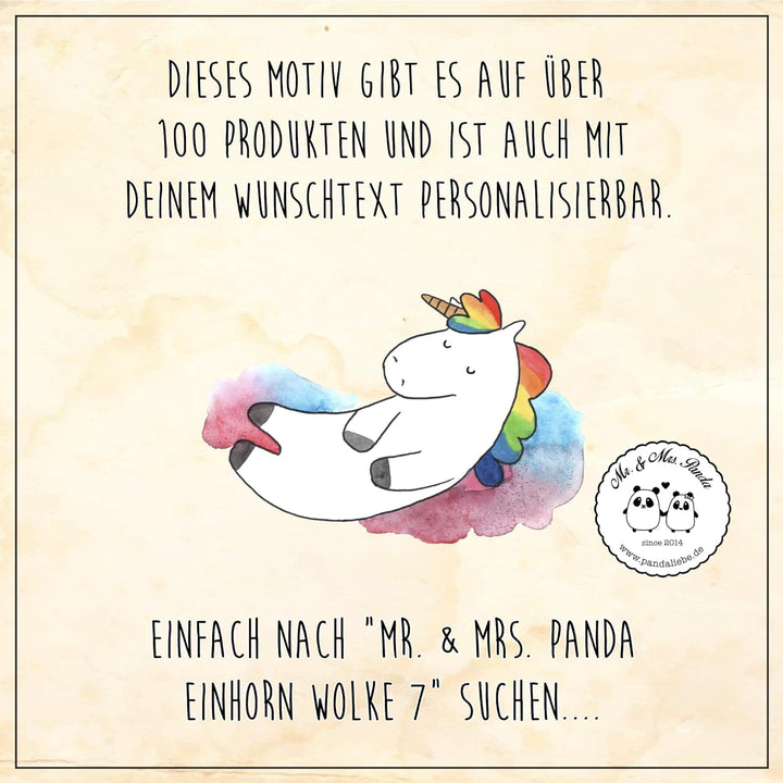 Mr. & Mrs. Panda Motiv WC Sitz Einhorn Wolke 7 - Geschenk, Unicorn, Klodeckel, Klobrille, Toilettend