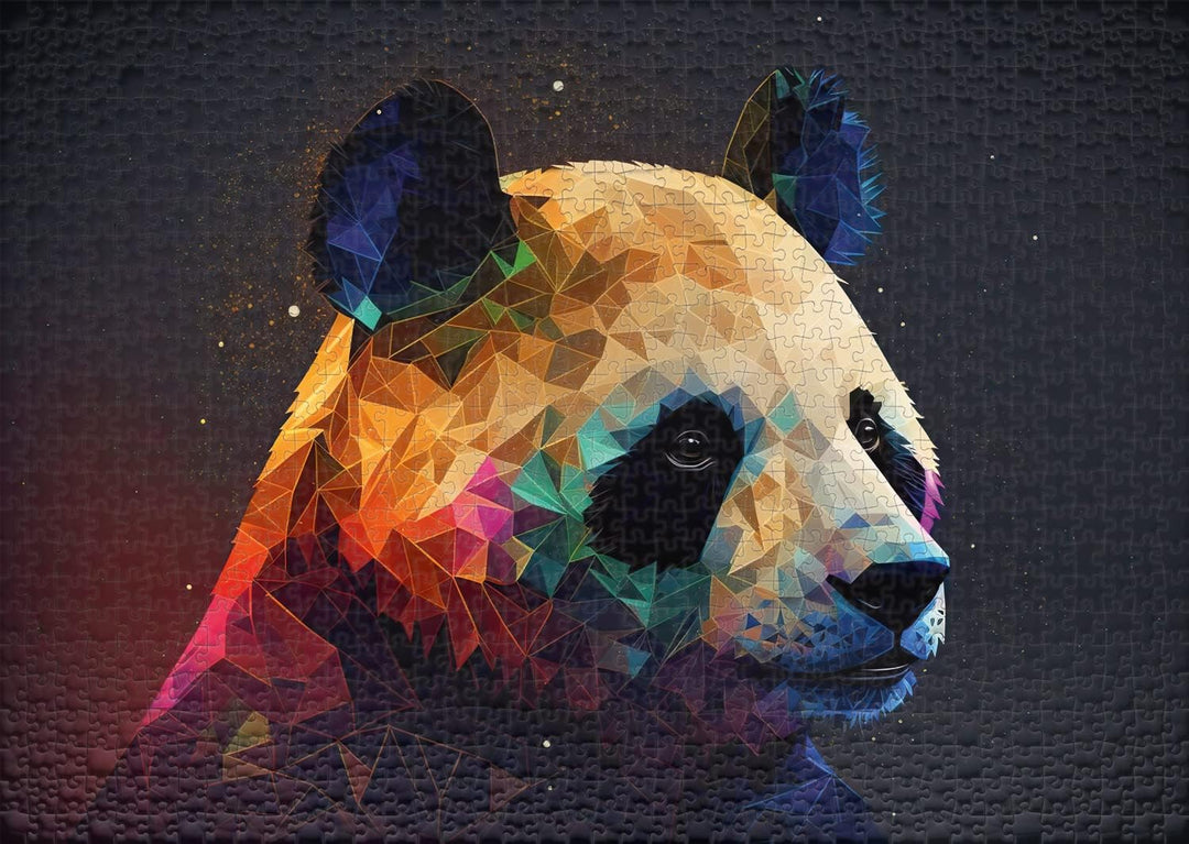 Ulmer Puzzleschmiede - Puzzle „Beyond Black &amp; White“ - Der Panda als modernes Tier-Puzzle mit 1000 T