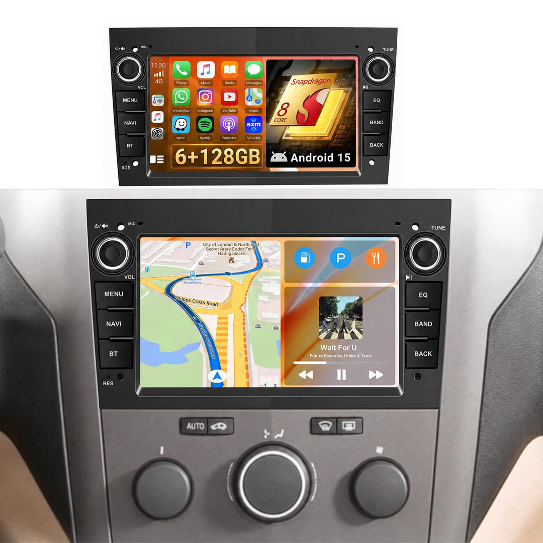 [8 Kern 6G+128G] Inefala Android 15 Autoradio für Opel Astra Antara Corsa Meriva Vivaro, 7" Touchscr