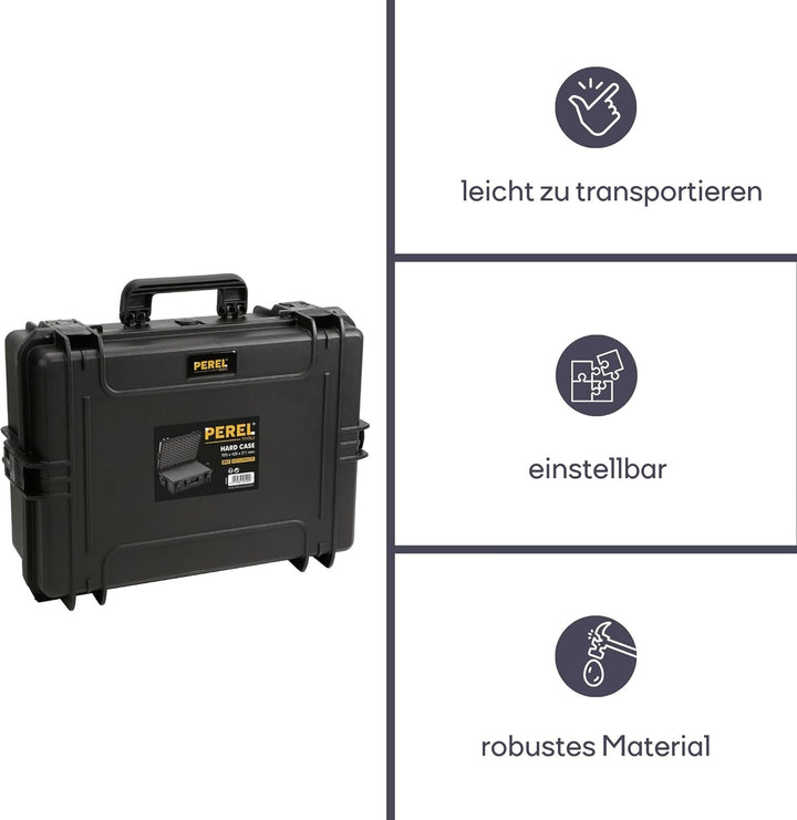 Langlebiger, wasserdichter Ausrüstungskoffer MAX505S von Max für Fotografen mit harter Kunststoffsch