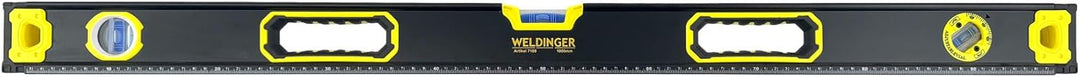 WELDINGER Wasserwaagen Set 230-1200 mm 5 Stück magnetisch Top View zwei Libellen, Wasserwaagen Set 2