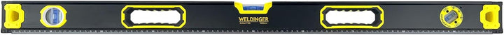 WELDINGER Wasserwaagen Set 230-1200 mm 5 Stück magnetisch Top View zwei Libellen, Wasserwaagen Set 2