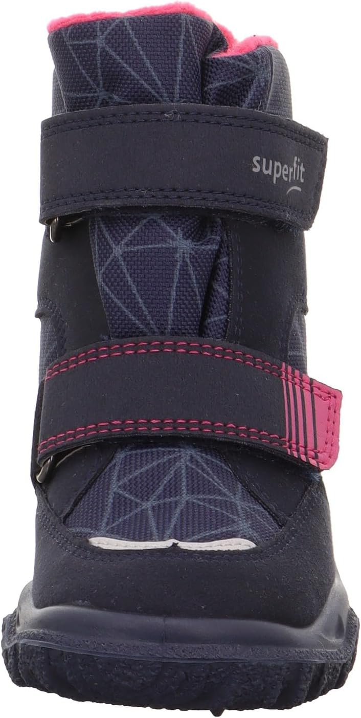Superfit Mädchen Husky Warm Gefütterte Gore-tex Schneestiefel 26 EU Weit Blau Pink 8020, 26 EU Weit