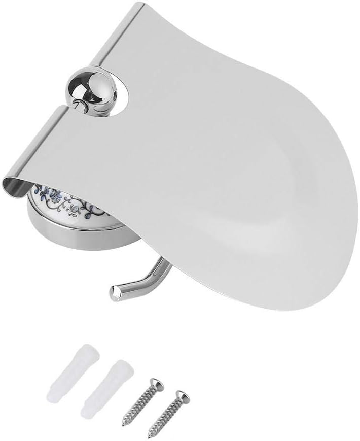 Yosoo Klassischer Badezimmer Toiletten Rollenpapier Halter mit Schallwand wasserdichtem an der Wand