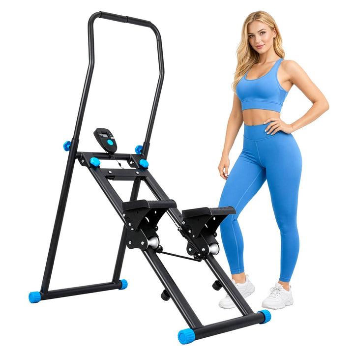 Klappbarer Fitness Stepper für Zuhause, Vertical Climber &amp; Stair Stepper Trainingsgerät, leiser Card