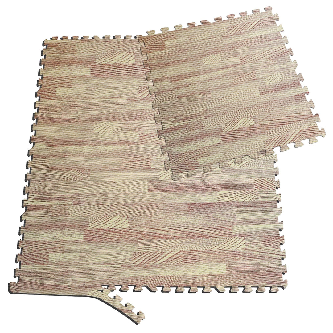 Sporttrend 24® 12 Schutzmatten + 24 Randstücke Set in Hellbraun 60x60x1cm | 4,32qm | Bodenschutzmatt