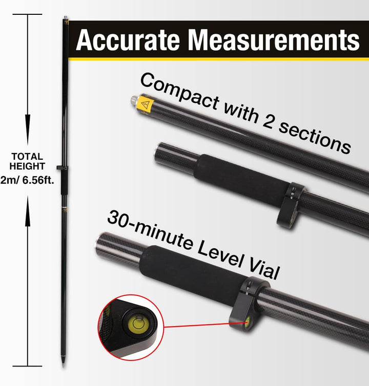 Mountlaser GPS-Poles für Landvermessung & Engineering GPS/GNSS Zubehör und Instrumente, GLS25,