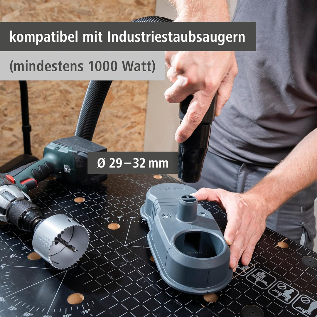 wolfcraft Absaugsystem HSD 68/100-5954000 - Universell einsetzbare Staubabsaugung – ideal für Arbeit