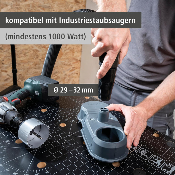 wolfcraft Absaugsystem HSD 68/100-5954000 - Universell einsetzbare Staubabsaugung – ideal für Arbeit