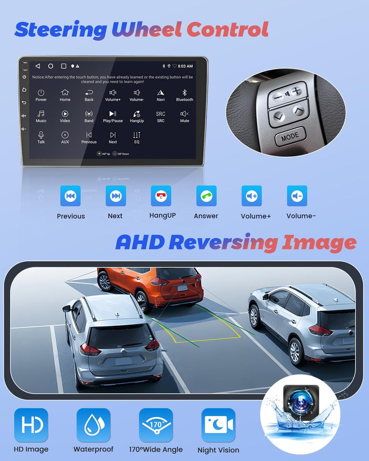 Hikity [2+64GB] Android 15 Autoradio für Audi A4 S4 RS4 8E B6 B7 (2000-2009) Radio Wireless Carplay