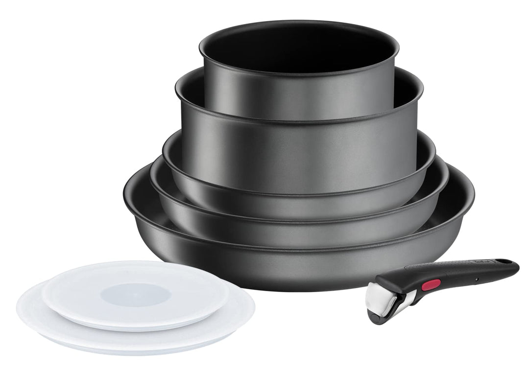 Tefal Ingenio Daily Chef ON Töpfe &amp; Pfannen Set, 8-teilig, stapelbar, abnehmbarer Griff, platzsparen