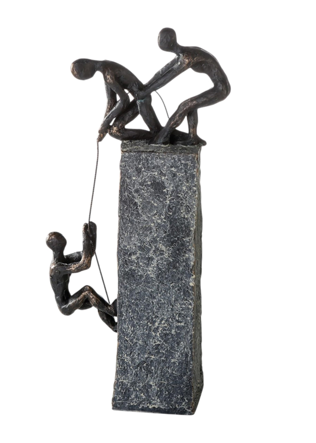 Casablance Deko Skulptur Assistance aus Poly - Deko Figur - Dekoration Wohnzimmer - Bronze/dunkelgra