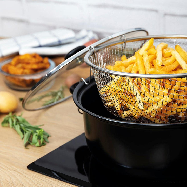 Arcuisine GANTE deep-fryer mit Korb und Glas Deckel [Anweisungen möglicherweise nicht in Englisch]