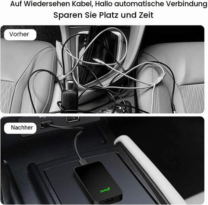 CarlinKit 2024 Neuer Upgrade CarlinKit 5.0 2Air Adapter, bringt drahtloses CarPlay/Android Auto, Plu