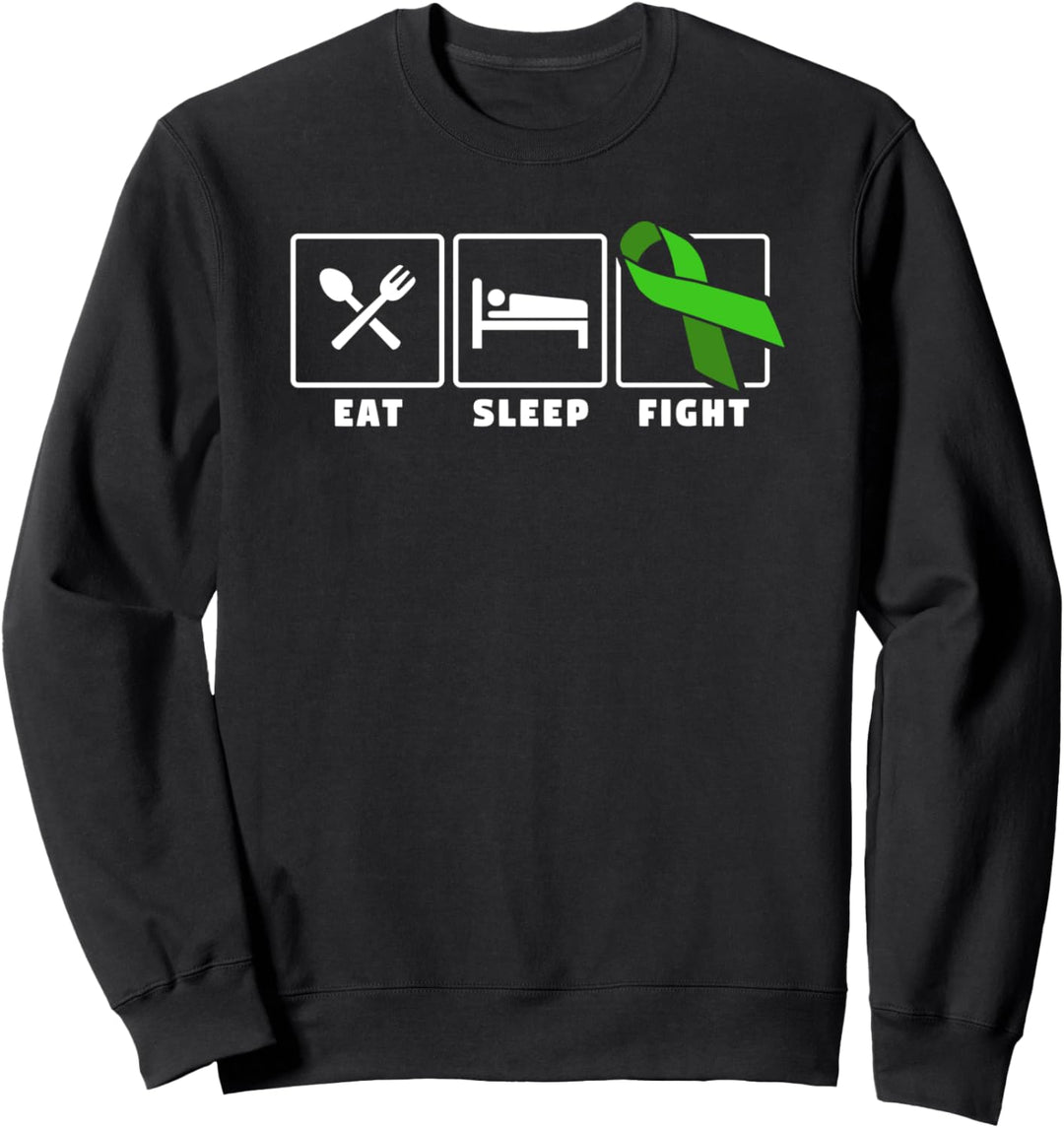 Eat sleep fight non hodgkin lymphoma cancer awareness Sweatshirt