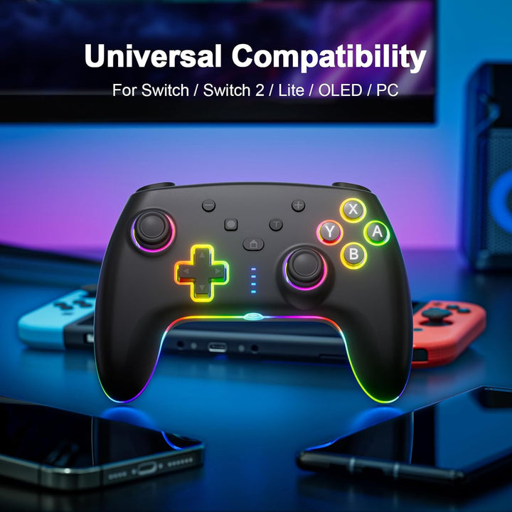 GEEKHAVE Switch Controller, wiederaufladbarer Remote Wireless Switch Lite Controller Gamepad Joypad