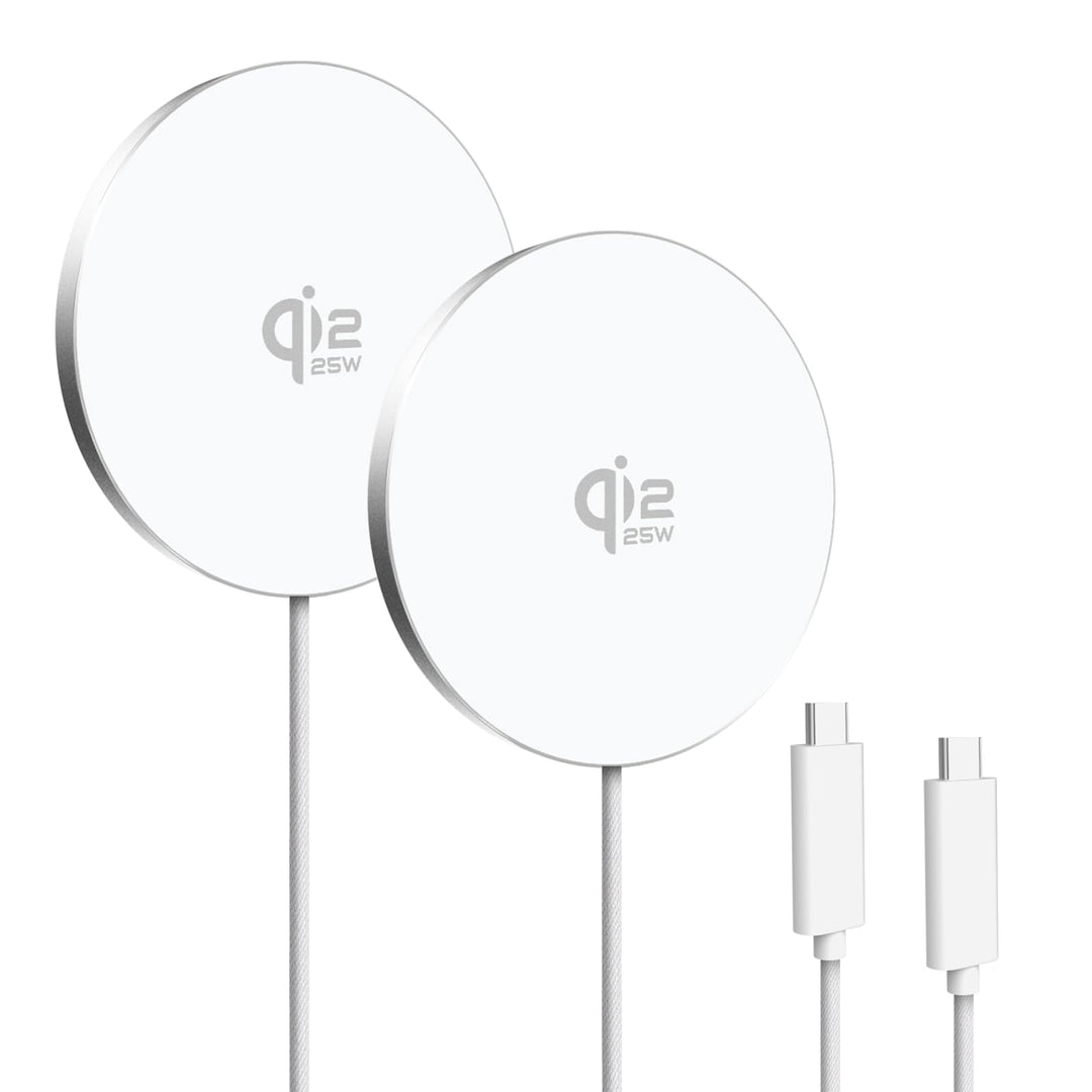 GEEKERA Qi2.2 25W magnetisches Schnellladegerät: Ultradünnes Flaches Wireless Charger für Apple MagS