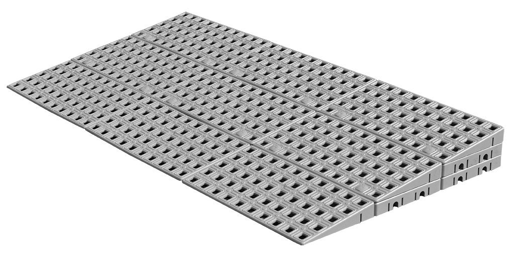 HomeCare Innovation Rollstuhlrampe für draussen | Türschwellenrampe (5,6 bis 7,2 cm x 75 cm), 5,6 bi