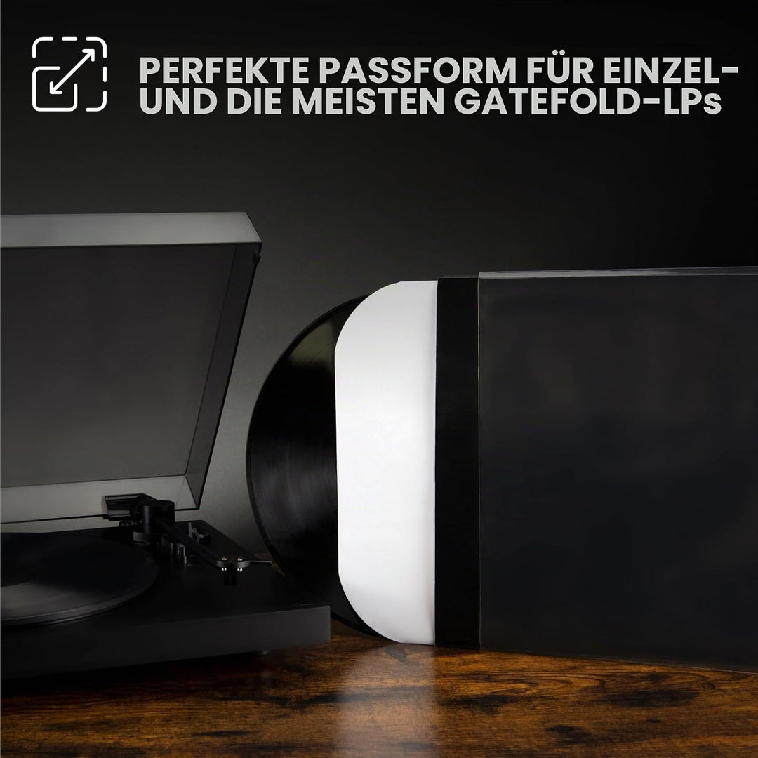 BIG FUDGE Packungen mit 20 externen 10-Zoll-LP-Vinyl, langlebig und knitterfrei, transparentes und h