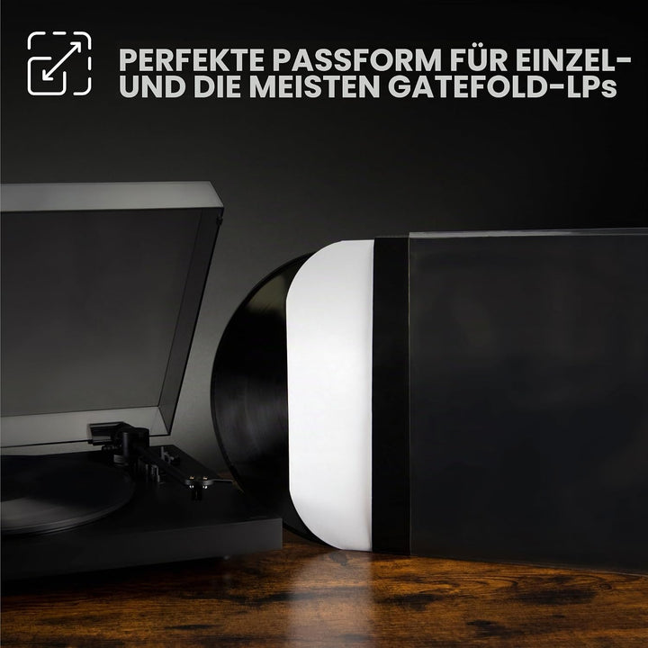BIG FUDGE Packungen mit 20 externen 10-Zoll-LP-Vinyl, langlebig und knitterfrei, transparentes und h