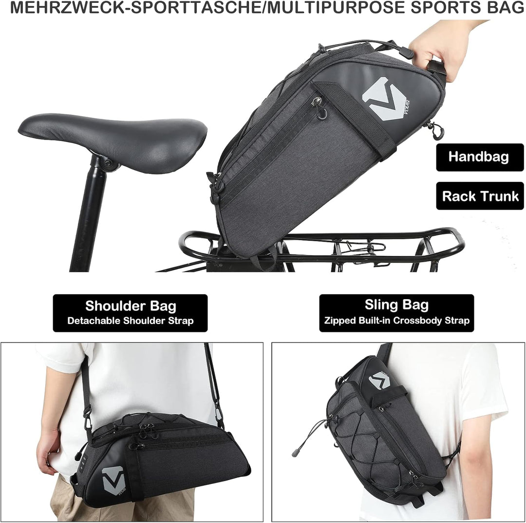 VERTAST Fahrrad Gepäckträger Tasche Wasserdicht Multifunktionale Packtasche für Fahrrad Sitz Outdoor