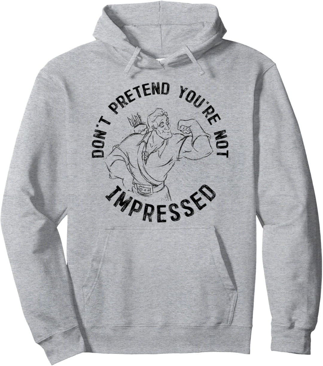 Disney Beauty And The Beast Gaston Don't Pretend Logo Pullover Hoodie