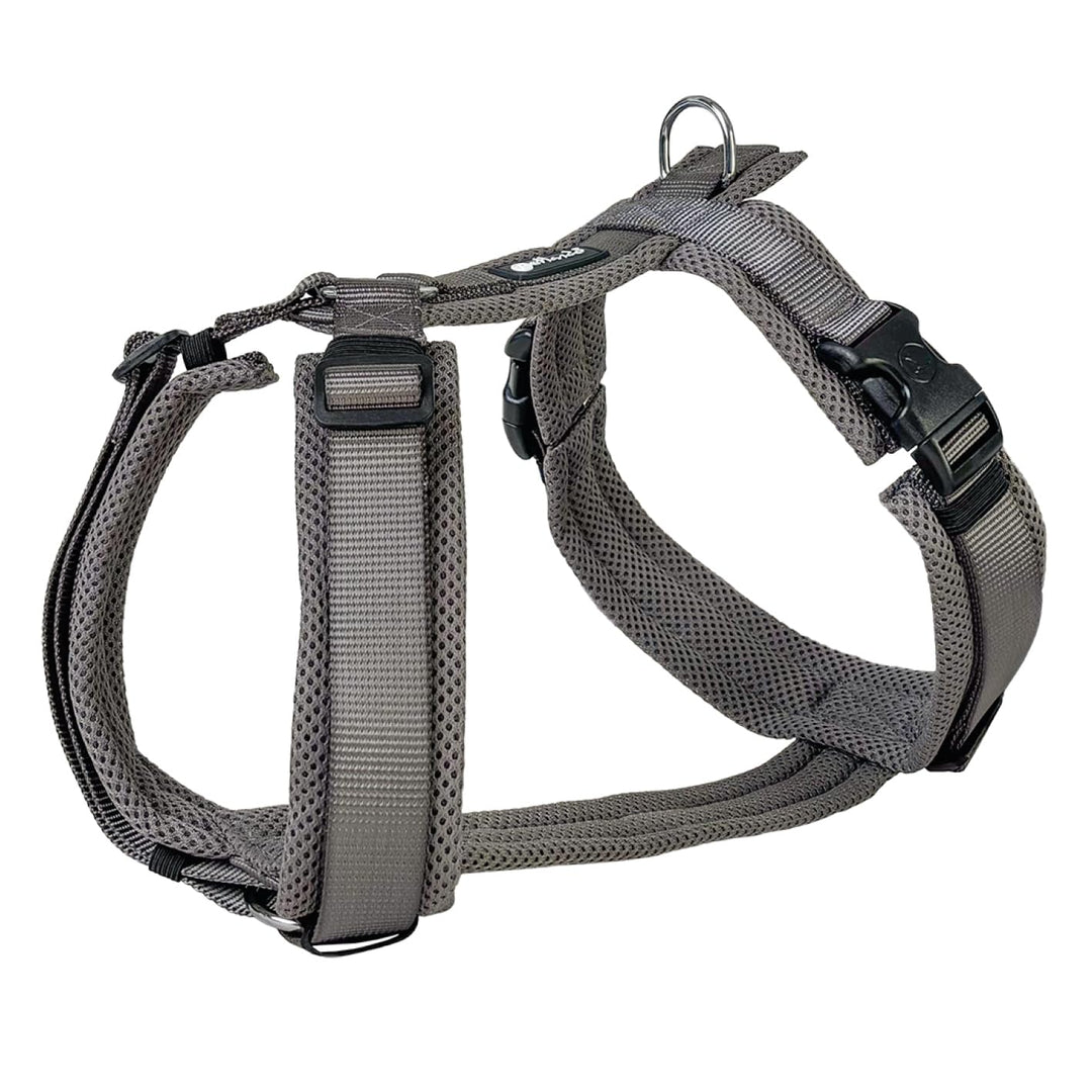 Petlando Hundegeschirr gepolstert, Mesh Y-Comfort, weich, stufenlos verstellbar, besonders leicht &amp;