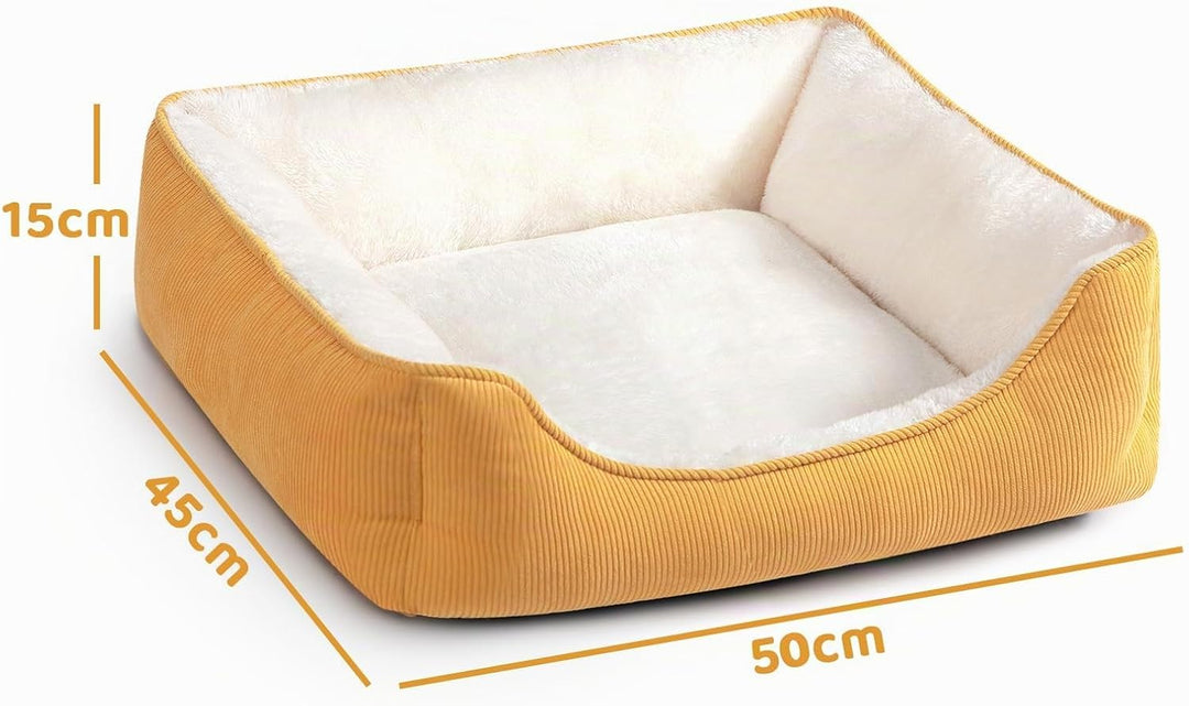 Hollypet Katzenbett Kleines Hundebett Haustierbett für Katzen und Welpen, Weiches Haustierschlafbett