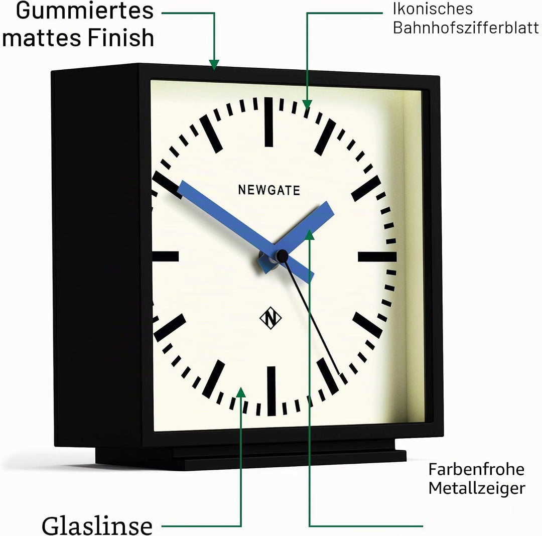 NEWGATE® Amp Silent Sweep Kaminuhr – 'No Tick' – eine Moderne Kaminuhr – Uhren für Wohnzimmer – Büro