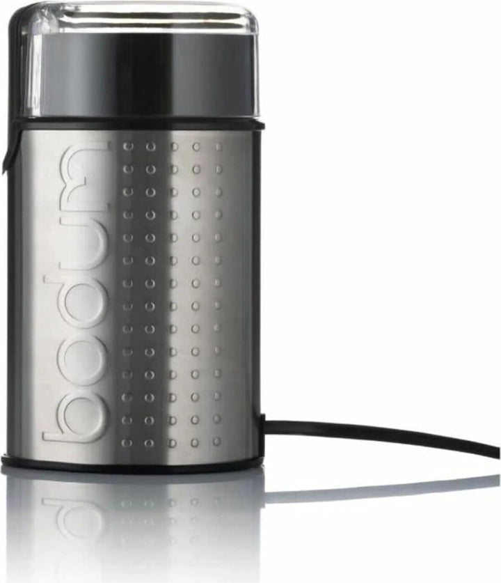Bodum 11160-57EURO-4PL BISTRO Elektrische Kaffeemühle, 150 W, Edelstahl, Chrom matt
