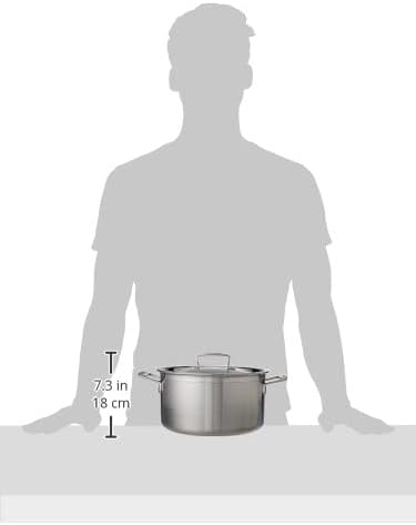 Le Creuset Fleischtopf aus 3-ply Edelstahl mit Deckel, Ø 24 cm, Für alle Herdarten inkl. Induktion g