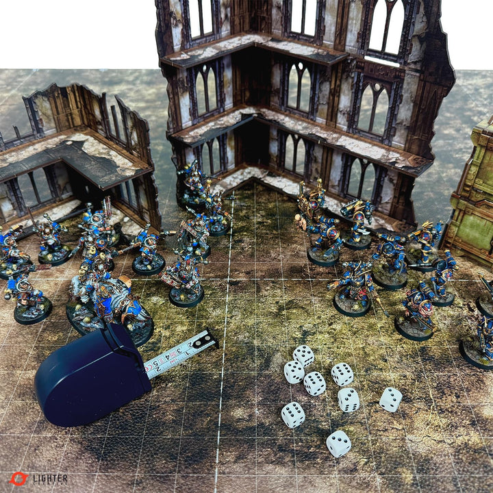 Spielmatte 44 x 60 Matte für WHAoS, 112 x 152 cm, aus Kunstleder, 1,1 mm Dick - Blighted Gloommoor