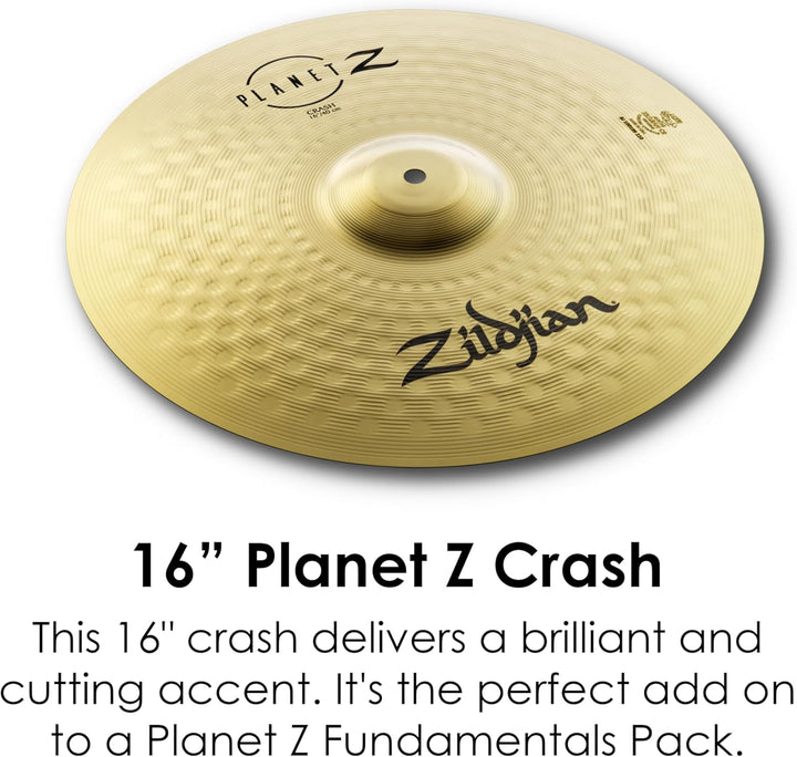 Zildjian ZB4PK Planet Z Series - 4 Cymbal Set (14" pr, 16", 20") 14" Hi-Hats, 16" Crash, 20" Ride Pl