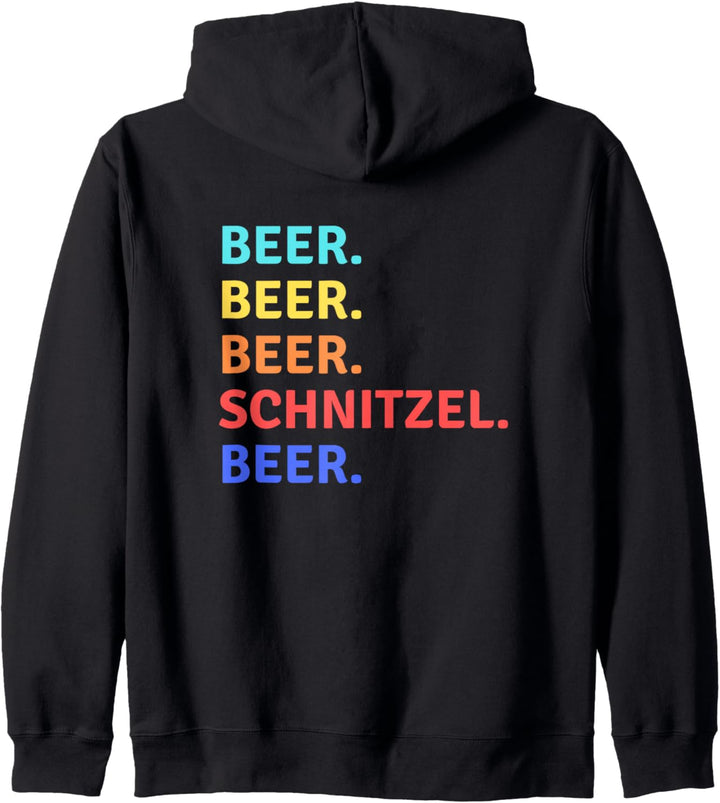 Bier Schnitzel Oktoberfest 2019 Deutscher Trinkteam Tank Kapuzenjacke