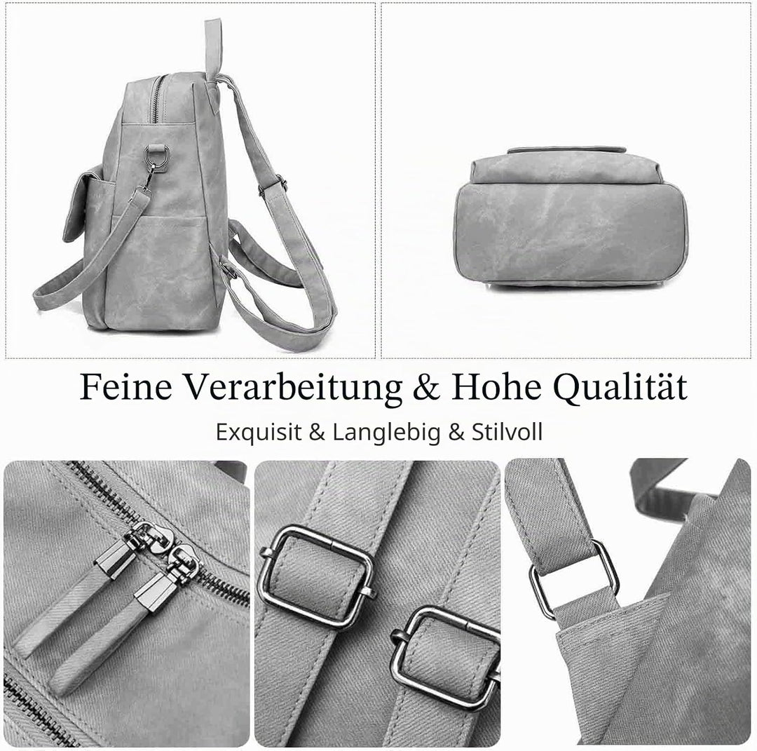 FANDARE Damen Rucksack Schultasche Wasserdicht Handtasche Frauen Umhängetasche Pendler Schulrucksack