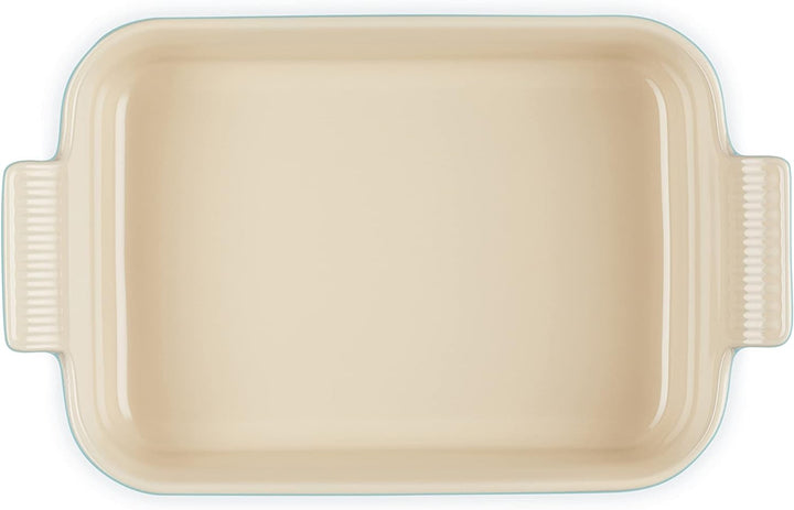 Le Creuset Rechteckige Auflaufform Tradition aus Steinzeug, 26 cm, 2.4 Liter, Karibik, 7110226170000