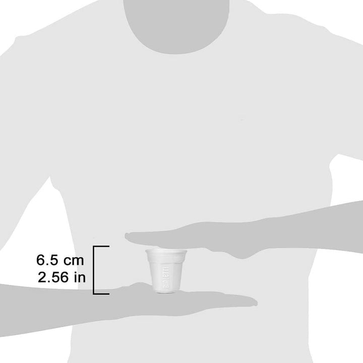 Bialetti Y0TZ502 6 Espressobecher, Porzellan, weiss, 23.7 x 14 x 7 cm, 6 Einheiten