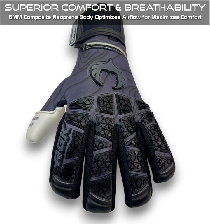 Renegade GK Limitierte Auflage Rogue-Torwarthandschuhe Fingerschutz (Grössen 6-11, Level 4+) 4+3MM G