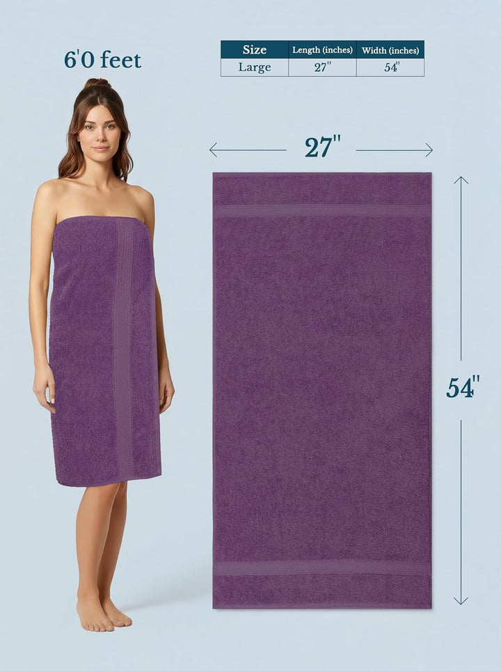 Utopia Towels - 4er-Pack Badetücher Set Premium 100% ringgesponnene Baumwolle 69 x 137 cm Handtücher