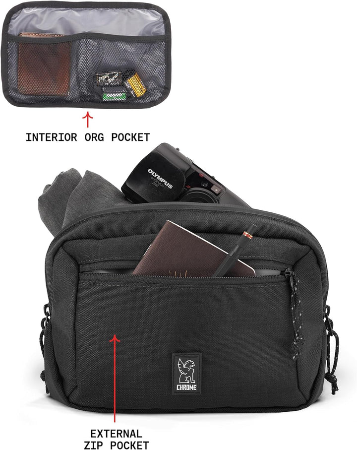 Chrome Industries Hüfttasche mit Reissverschluss, 2,4 Liter, Fog, 3 L 3 L Fog, 3 L Fog
