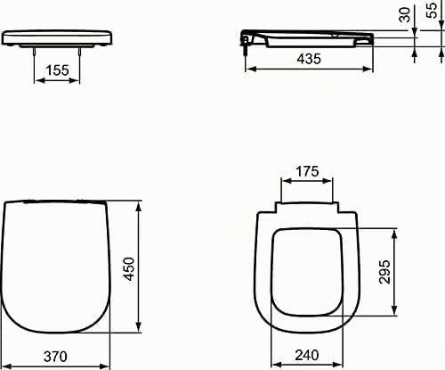 Ideal Standard T639201 Softmood WC-Sitz mit Softclosing