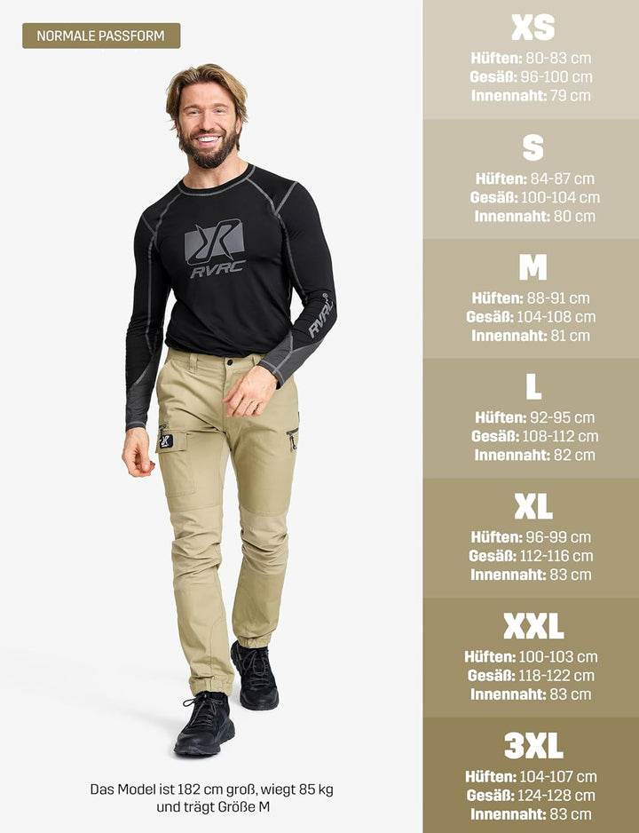 RevolutionRace Herren Nordwand Pants, Hose zum Wandern und für viele Outdoor-Aktivitäten S Khaki, S