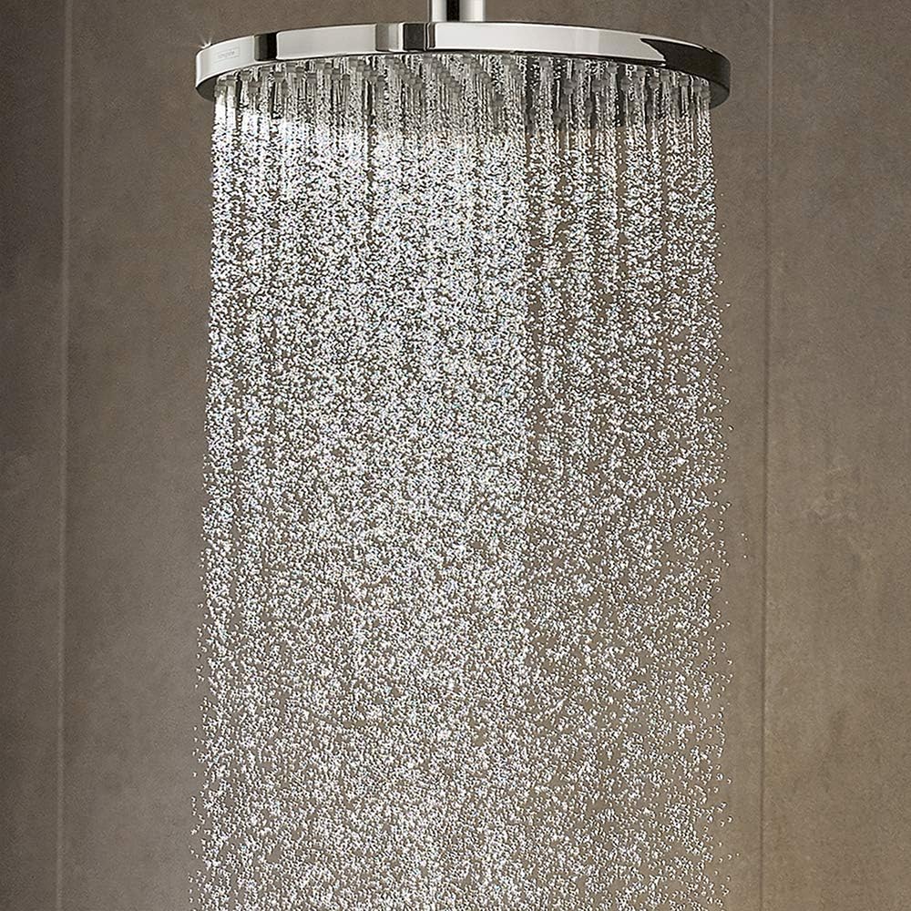 hansgrohe Raindance S - Kopfbrause, runde Duschbrause (⌀ 240 mm), Regendusche mit1 Strahlart (Powder